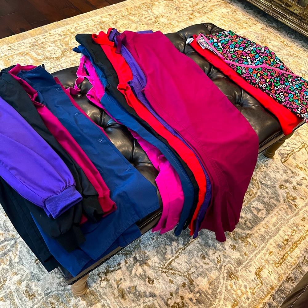 Scrubs! Variety of colors - Small pants and Xsmall Jackets. Cherokee Brand